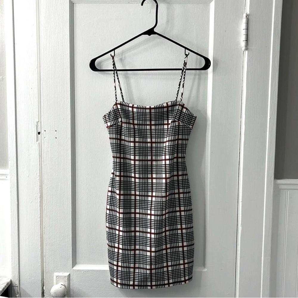 Papaya Plaid Maxi Dress. Size Medium.